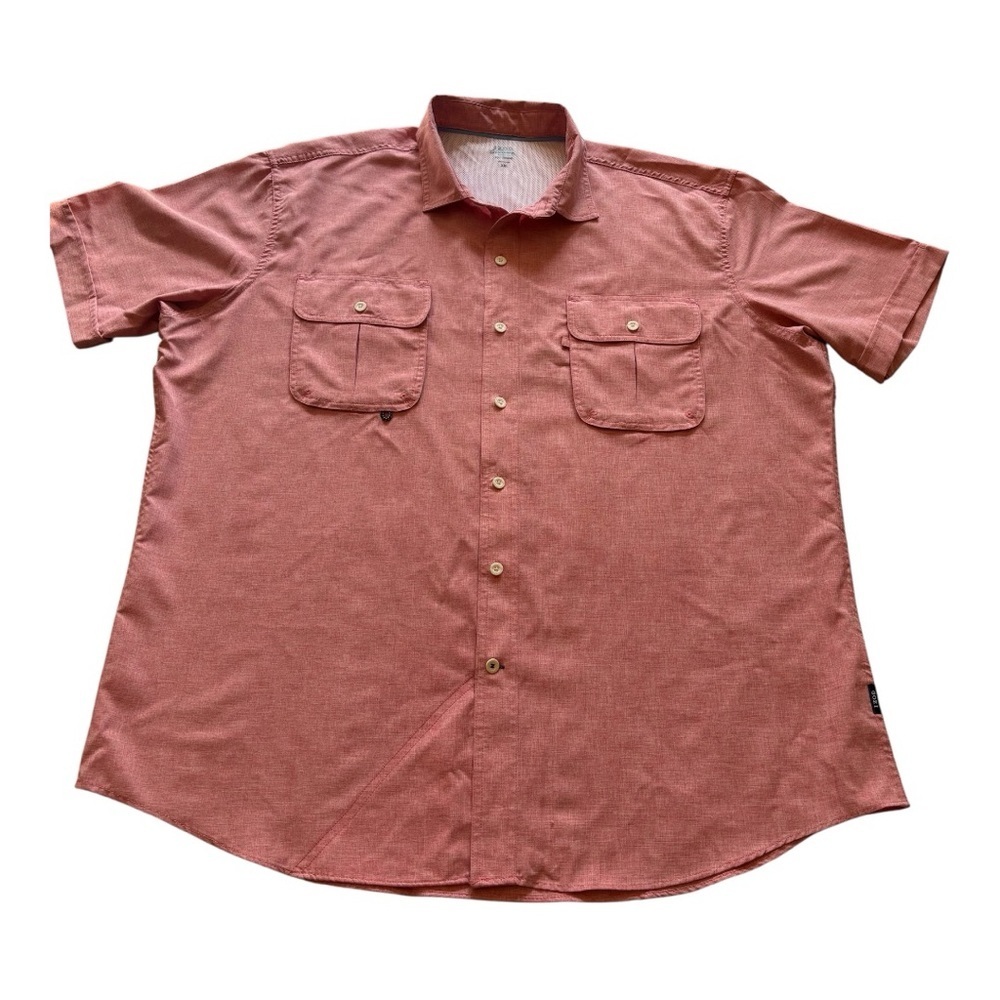 Izod Men's Casual Pink Button Down Shirt